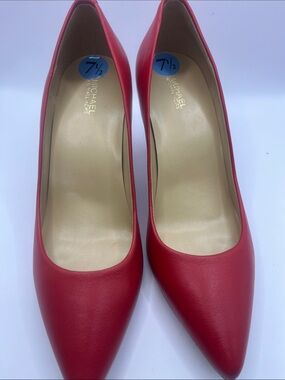 Michael Kors Red Leather Pointed Pump